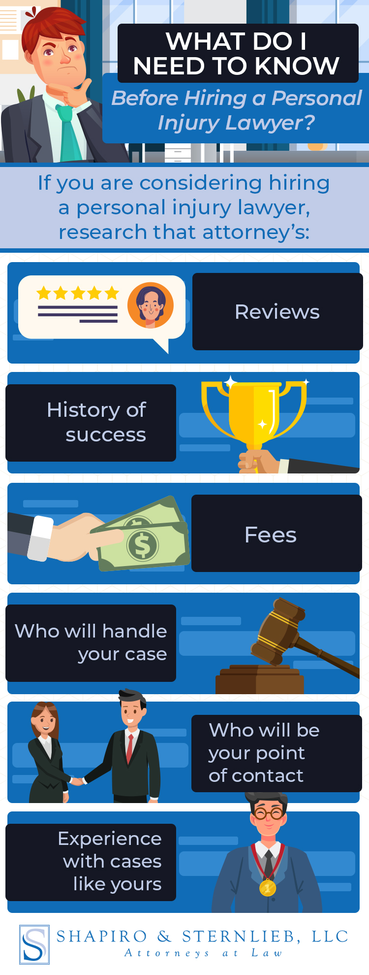 Infographic: What do I need to know before hiring a personal injury lawyer